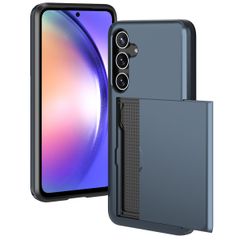 imoshion Coque arrière avec porte-cartes Samsung Galaxy A55 - Bleu foncé