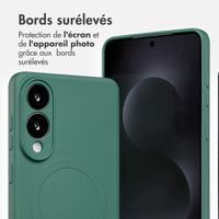 imoshion Coque Couleur avec MagSafe Samsung Galaxy S25 Edge - Vert foncé