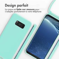 imoshion Coque en silicone avec cordon Samsung Galaxy S8 - Menthe verte