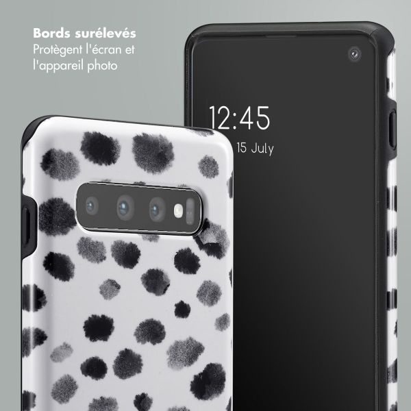 Selencia Coque arrière Vivid Tough Samsung Galaxy S10 - Trendy Leopard