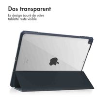 imoshion Coque tablette rigide Trifold Apple iPad 9 (2021) 10.2 pouces / iPad 8 (2020) 10.2 pouces / iPad 7 (2019) 10.2 pouces - Bleu foncé
