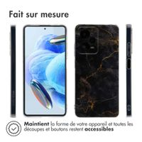 imoshion Coque Design Xiaomi Redmi Note 12 Pro (5G) - Black Marble