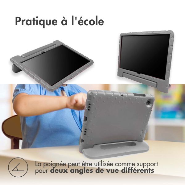 imoshion Coque kidsproof avec poignée iPad 9 (2021) 10.2 pouces / iPad 8 (2020) 10.2 pouces / iPad 7 (2019) 10.2 pouces - Gris