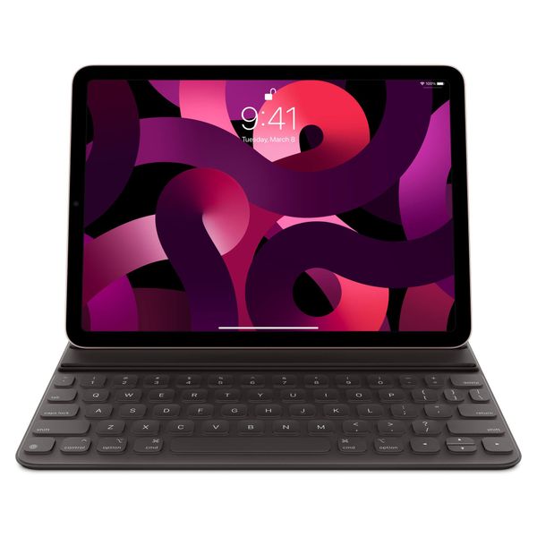 Apple Smart Folio Keyboard Apple iPad Air 11 pouces (2025) M3 / (2024) M2 / Air 5 (2022) / Air 4 (2020) / Pro 11 (2018/2020/2021/2022) - ukrainian - Noir