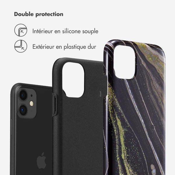 Selencia Coque arrière Vivid Apple iPhone 11 - Chic Marble