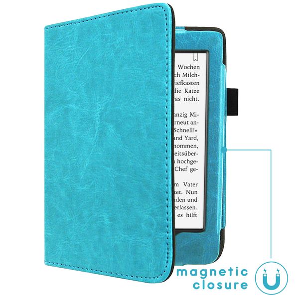 imoshion Étui de liseuse portefeuille en cuir végan Tolino Page 2 - Bleu clair