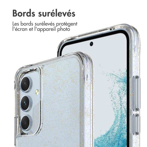imoshion Coque arrière transparente Pailletée Samsung Galaxy A54 (5G) - Doré