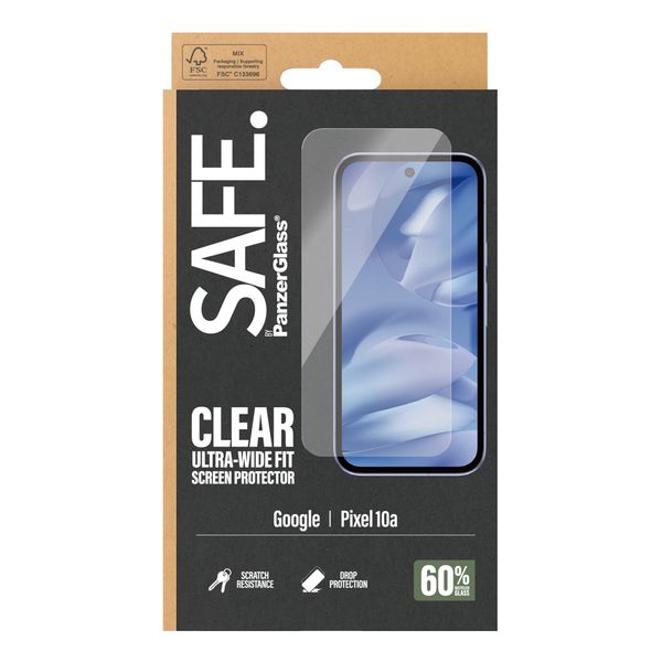SAFE by PanzerGlass Protection d'écran Ultra-Wide Fit avec applicateur Google Pixel 10a