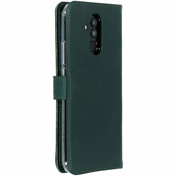 Selencia Étui portefeuille en cuir véritable Huawei Mate 20 Lite - Vert