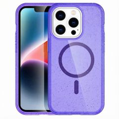 imoshion Coque Pailletée avec MagSafe Apple iPhone 13 Pro - Paillettes Violet