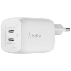 Belkin ﻿Adaptateur Boost↑Charge™ GaN Pro 2 ports - USB-C - 65 W - Blanc