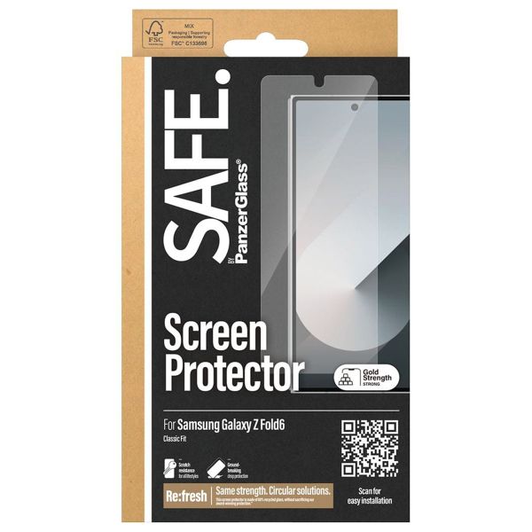 SAFE by PanzerGlass Protection d'écran Ultra-Wide Fit Samsung Galaxy Z Fold 6