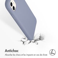 Accezz Coque Liquid Silicone Apple iPhone 11 - Lavender Gray