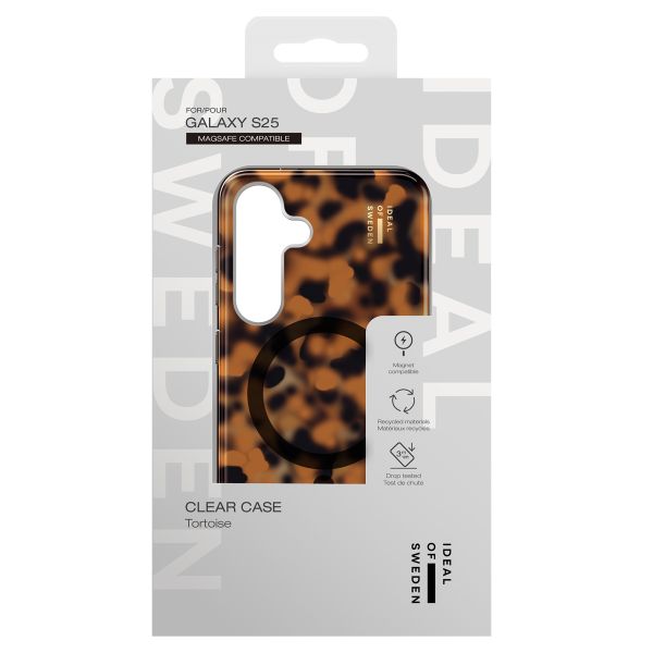 iDeal of Sweden Coque Clear MagSafe Samsung Galaxy S25 - Tortoise