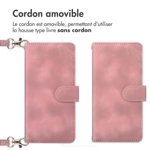 imoshion Etui de télephone portefeuille avec cordon Samsung Galaxy A14 (5G/4G) - Rose