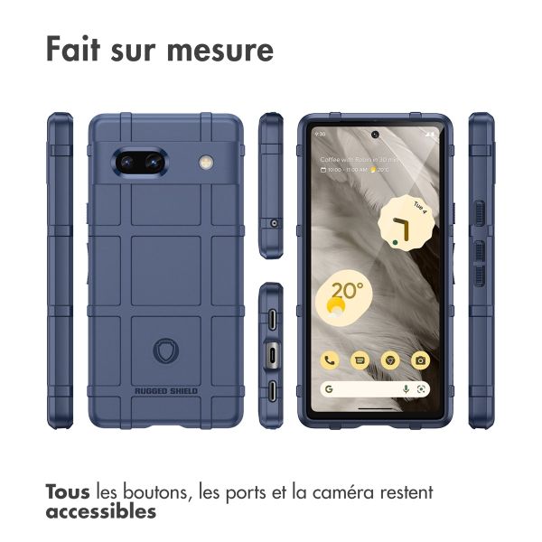 imoshion Coque Rugged Shield Google Pixel 7a - Bleu foncé