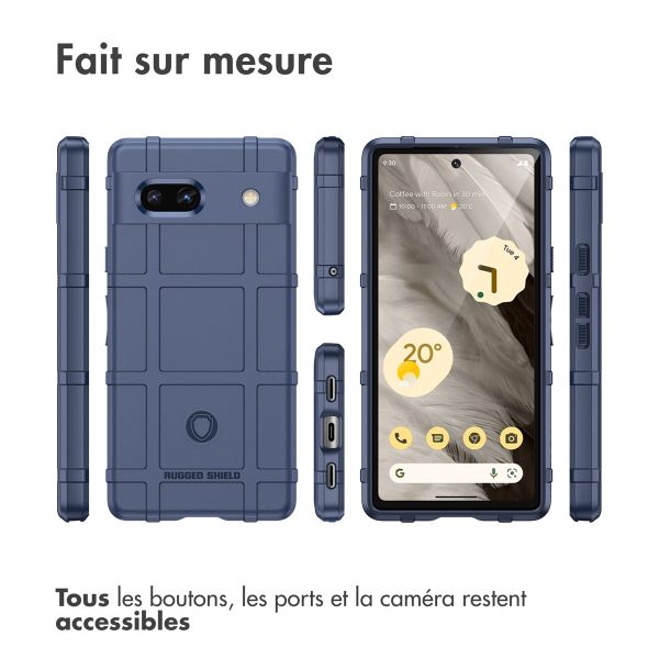 imoshion Coque Arrière Rugged Shield Google Pixel 7a - Bleu foncé