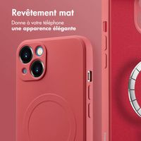 imoshion Coque Couleur avec MagSafe iPhone 14 - Dusty Rose