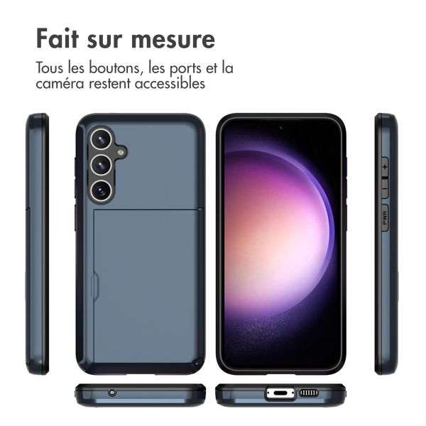 imoshion Coque arrière avec porte-cartes Samsung Galaxy S23 FE - Bleu foncé