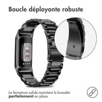 imoshion Bracelet en acier le Fitbit Charge 5 / Charge 6 - Noir