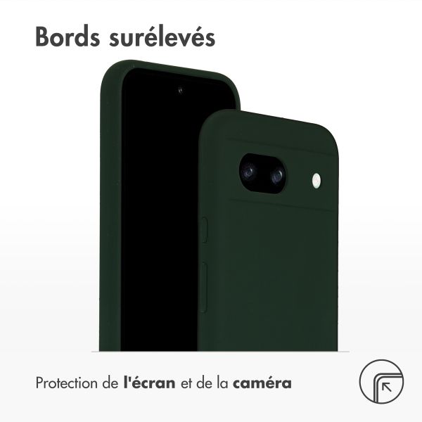 Accezz Coque Liquid Silicone Google Pixel 8a - Forest Green