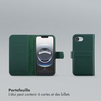 Selencia Étui portefeuille amovible Olyn avec MagSafe Apple iPhone 16e - Vert