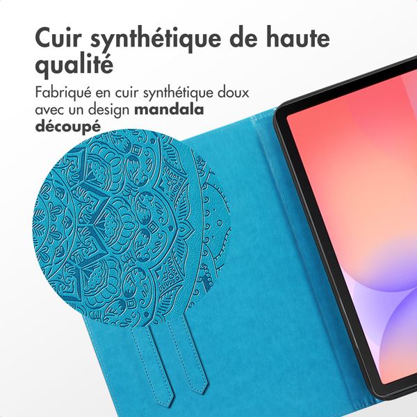 imoshion Coque tablette Samsung Galaxy Tab S9 11.0 pouces / S10 Lite / S10 FE / S9 FE 10.9 pouces - Turquoise