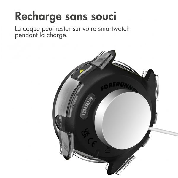 imoshion Coque rigide à couverture complète Garmin Forerunner 965 - Transparent