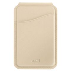 Coehl Porte-cartes MagSafe avec miroir et support - Cream