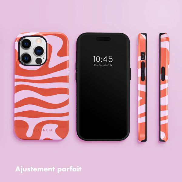 Selencia Coque arrière Vivid Apple iPhone 14 Pro - Dream Swirl Pink