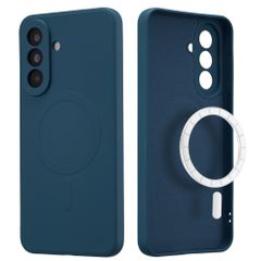 imoshion Coque Couleur avec MagSafe Samsung Galaxy A37 (5G) - Bleu foncé