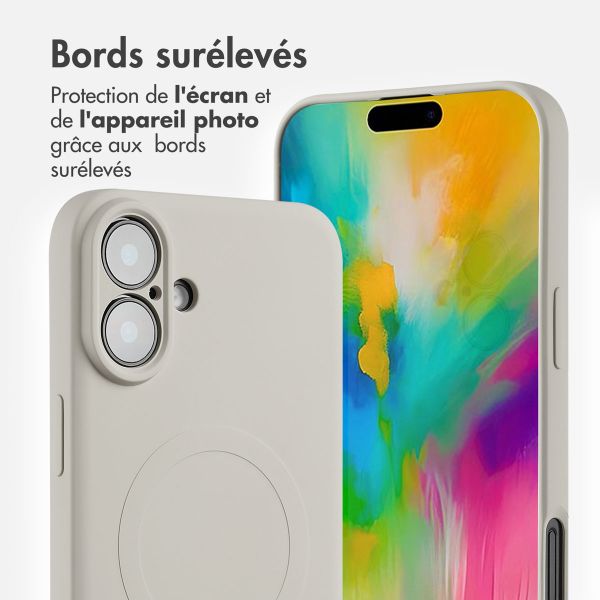 imoshion Coque Couleur avec MagSafe Apple iPhone 16 - Beige
