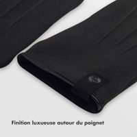 Selencia Gants Tactiles Effet Daim - Homme - Taille L - Noir