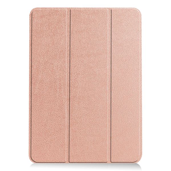 imoshion Coque tablette Trifold Apple iPad Air 11 pouces (2025) M3 / (2024) M2 / Air 5 (2022) / Air 4 (2020) - Rose Doré