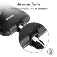 Accezz Support de téléphone pour vélo Pro Samsung Galaxy A22 (5G) - Universel - avec étui - Noir