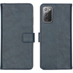 imoshion Étui de téléphone portefeuille Luxe Samsung Galaxy Note 20 - Bleu foncé