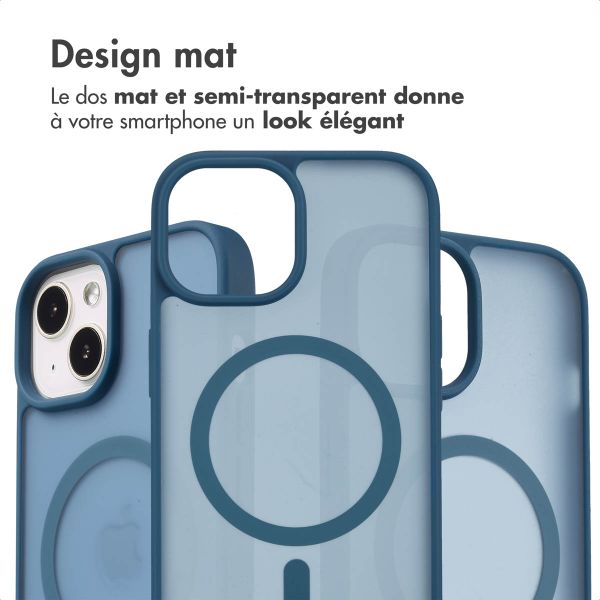 imoshion Coque Color Guard avec MagSafe iPhone 13 / 14 - Bleu foncé