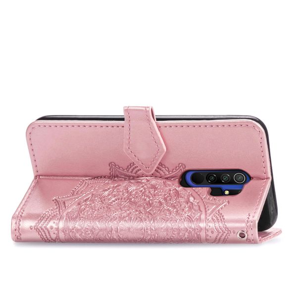 Etui de téléphone portefeuille Mandala Xiaomi Redmi 9