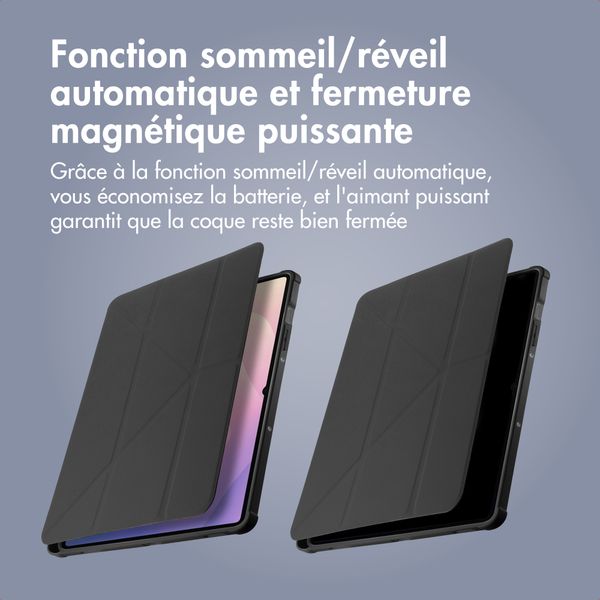 imoshion Coque tablette Origami Samsung Galaxy Tab S9 11.0 pouces / S10 Lite / S10 FE / S9 FE 10.9 pouces - Noir