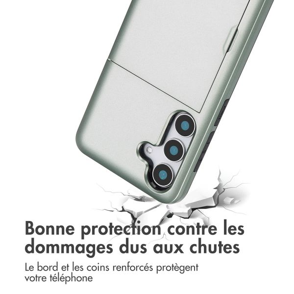 imoshion Coque arrière avec porte-cartes Samsung Galaxy S25 - Vert