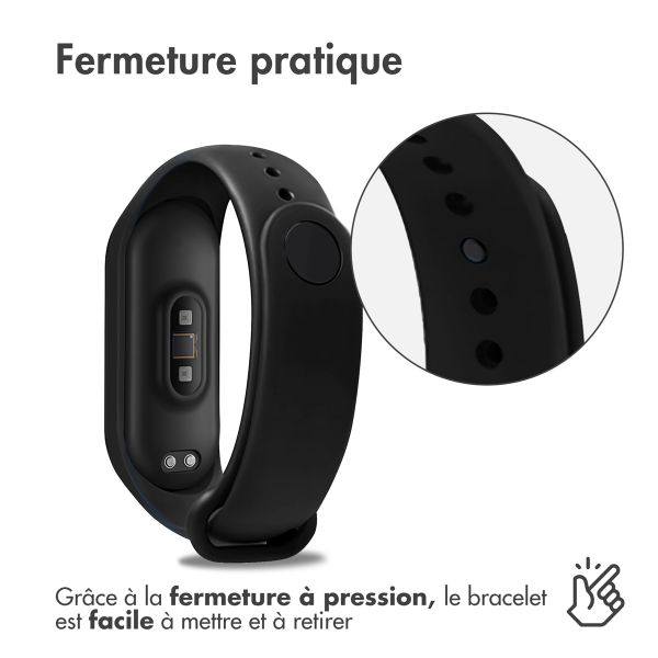 imoshion Bracelet sport en silicone Xiaomi Mi Band 3 / 4 - Noir