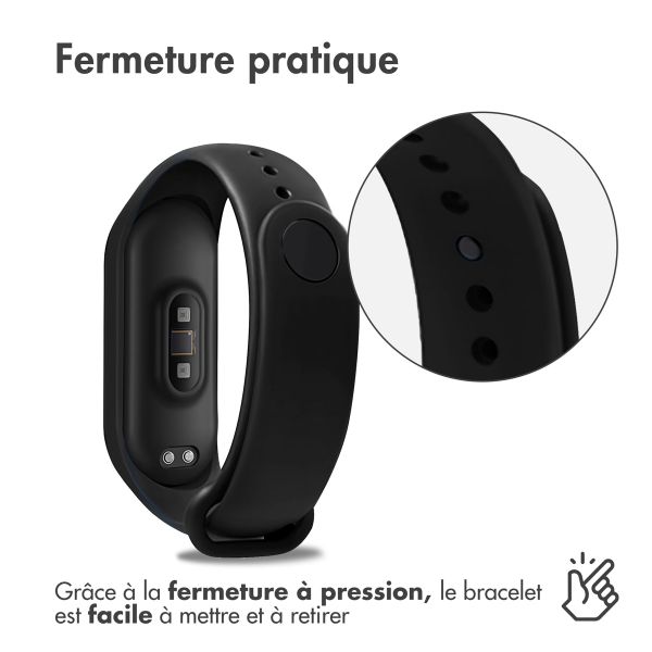 imoshion Bracelet en silicone le Xiaomi Mi Band 3 / 4 - Noir