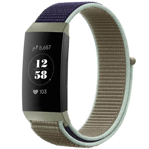 imoshion Bracelet en nylon le Fitbit Charge 3 / 4 - Khaki