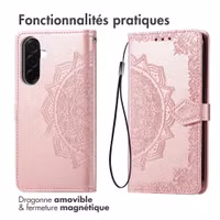 imoshion Etui de télephone Mandala Samsung Galaxy A37 (5G) - Rose Doré