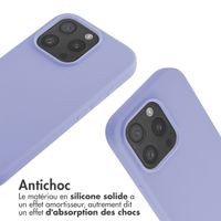 imoshion Coque en silicone avec cordon Apple iPhone 16 Pro - Violet