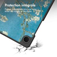 imoshion Coque tablette Design Trifold Samsung Galaxy Tab A11 / A9 8.7 pouces - Green Plant
