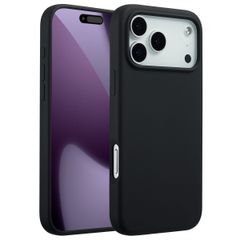 Accezz Coque Liquid Silicone avec MagSafe Apple iPhone 17 Pro Max - Noir