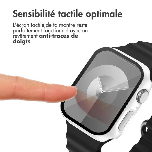 imoshion Coque rigide à couverture complète Apple Watch 7 / 8 / 9 - 41 mm - Blanc