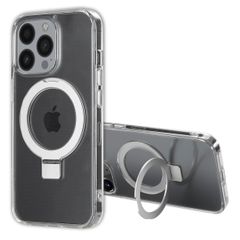 Accezz Coque Ring Stand avec MagSafe iPhone 13 Pro Max - Transparent