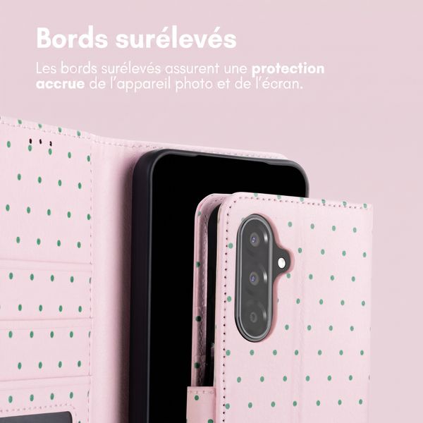 imoshion Étui de télephone portefeuille Design Samsung Galaxy A17 (5G) / (4G) - Happy Dots